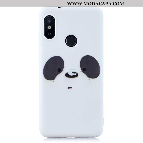 Capas Xiaomi Mi A2 Lite Fosco Desenho Animado Tendencia Vermelho Azul Escuro Telemóvel Pequena Venda