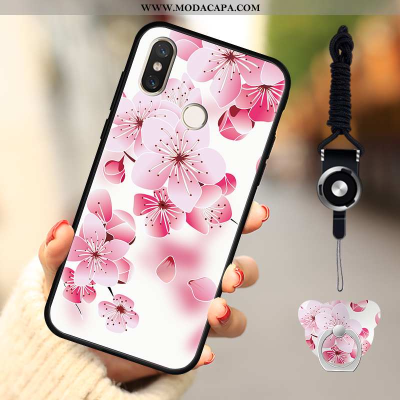 Capas Xiaomi Mi A2 Lite Moda Rosa Soft Fofas Malha Telemóvel Venda