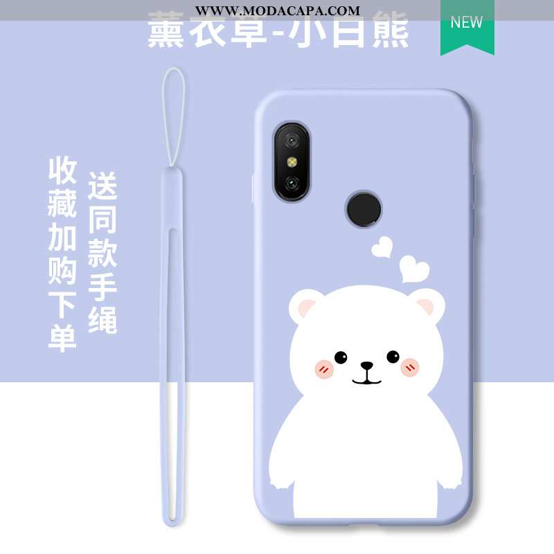 Capas Xiaomi Mi A2 Lite Desenho Animado Tendencia Telemóvel Silicone Completa Malha Antiqueda Online