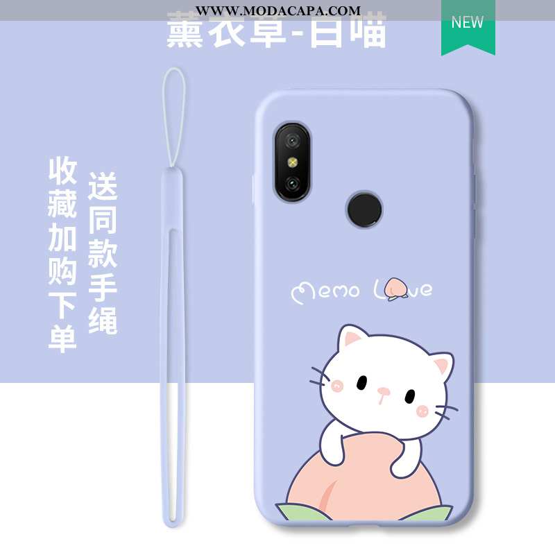 Capas Xiaomi Mi A2 Lite Desenho Animado Tendencia Telemóvel Silicone Completa Malha Antiqueda Online