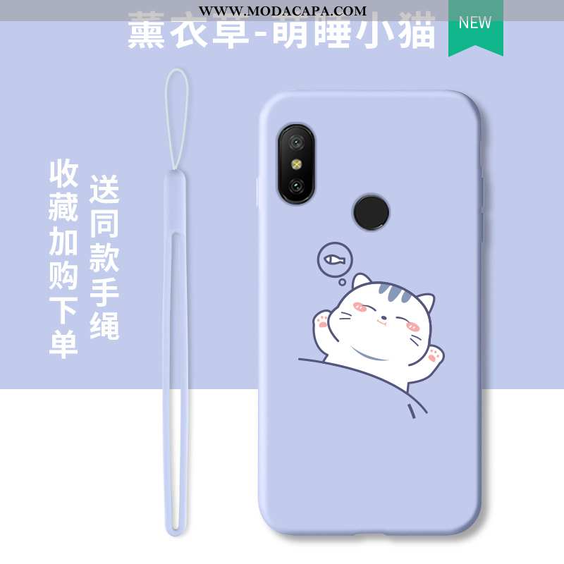 Capas Xiaomi Mi A2 Lite Desenho Animado Tendencia Telemóvel Silicone Completa Malha Antiqueda Online