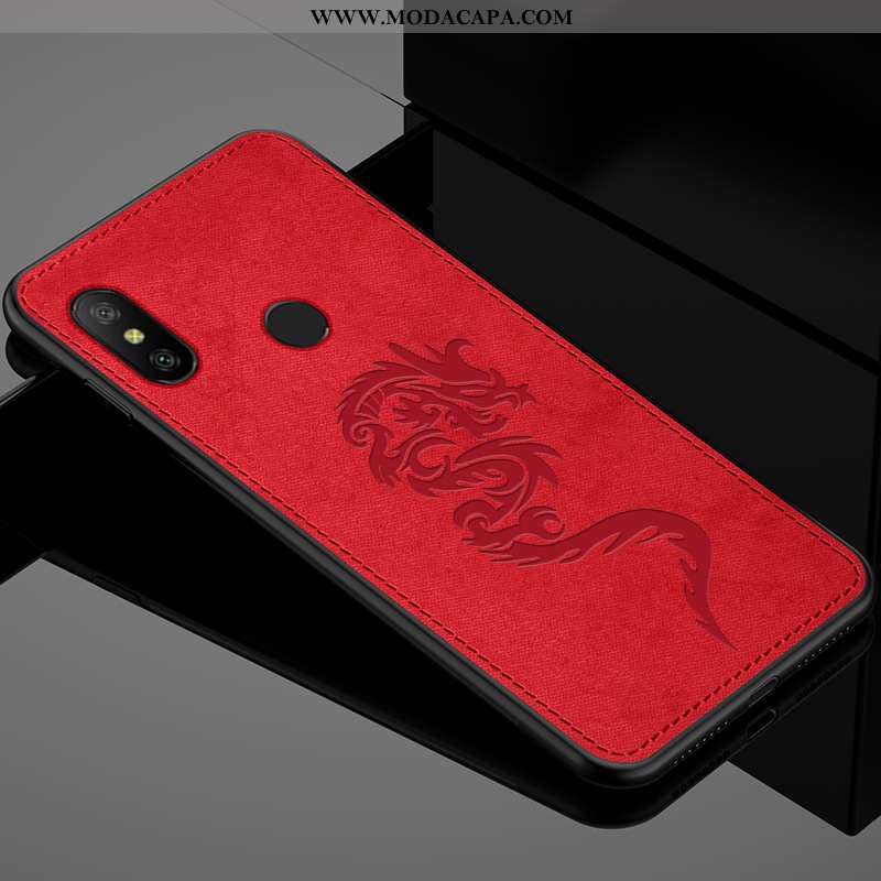 Capa Xiaomi Mi A2 Lite Protetoras Cases Vermelho Super Telemóvel Completa Fosco Promoção