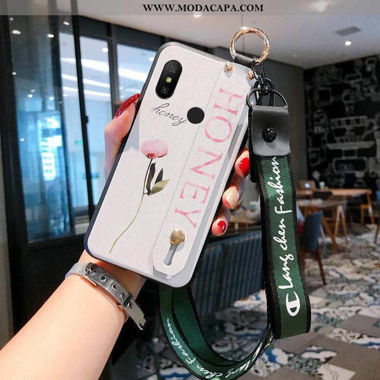 Capas Xiaomi Mi A2 Lite Soft Cases Completa Wrisband Telinha Primavera Antiqueda Baratas