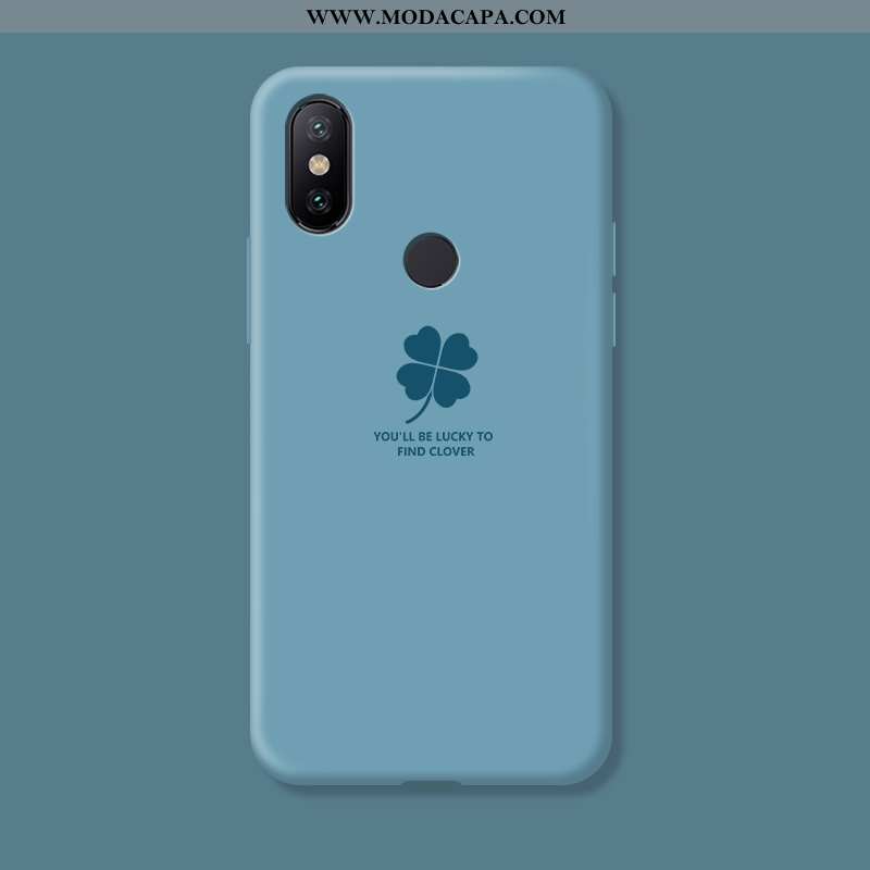 Capa Xiaomi Mi A2 Lite Protetoras Novas Telinha Soft Cases Telemóvel Palha Online