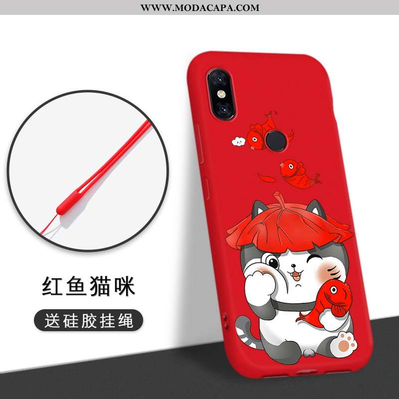 Capas Xiaomi Mi A2 Lite Tendencia Colorida Catinet Fofas Completa Desenho Animado Telemóvel Promoção