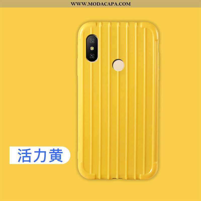 Capas Xiaomi Mi A2 Lite Silicone Calor Criativas Estilosas Simples Soft Azul Venda