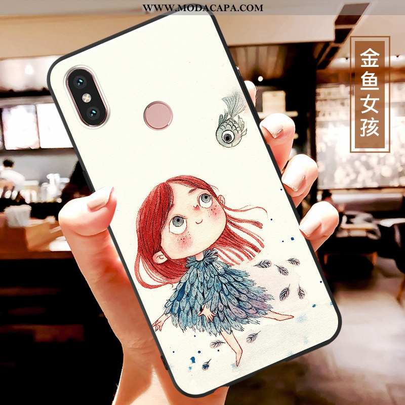 Capas Xiaomi Mi A2 Lite Fofas Soft Cola Desenho Animado Colorido Antiqueda Cases Promoção