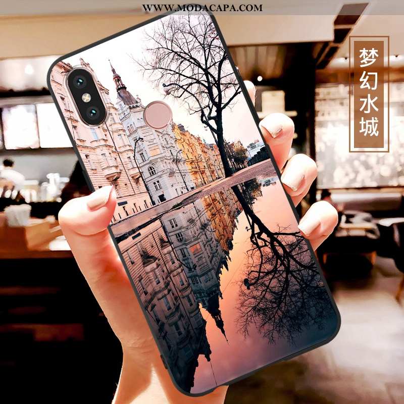 Capas Xiaomi Mi A2 Lite Fofas Soft Cola Desenho Animado Colorido Antiqueda Cases Promoção