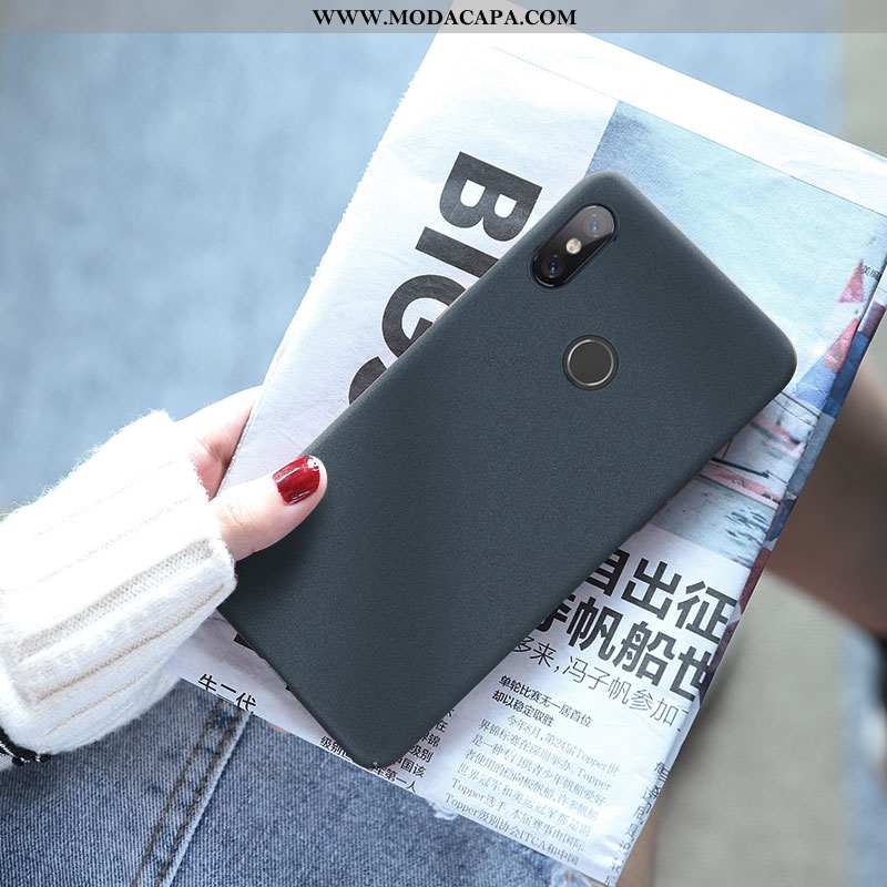 Capas Xiaomi Mi A2 Fosco Pequena Vermelho Telemóvel Minimalista Slim Casal Barato