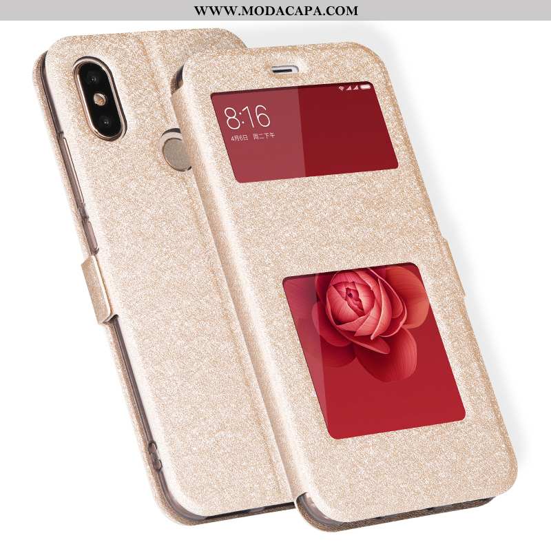 Capas Xiaomi Mi A2 Silicone Completa Cases Telemóvel Vermelho Cover Baratos