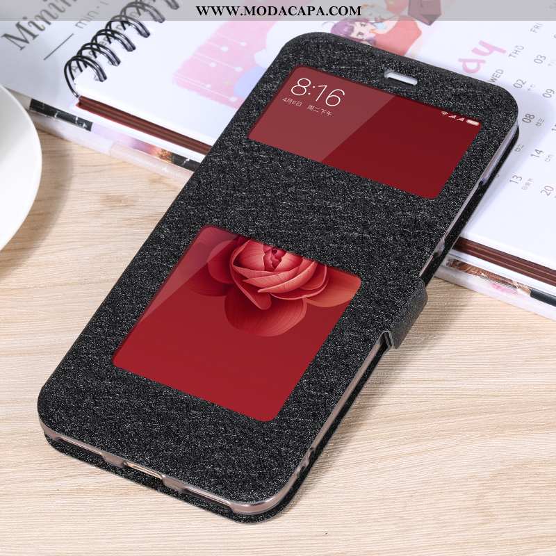 Capas Xiaomi Mi A2 Silicone Completa Cases Telemóvel Vermelho Cover Baratos