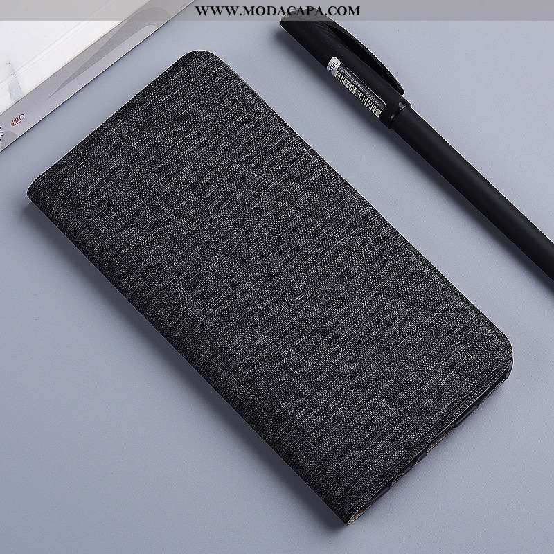 Capa Xiaomi Mi A2 Linho Completa Protetoras Telemóvel Capas Cases Couro Baratos