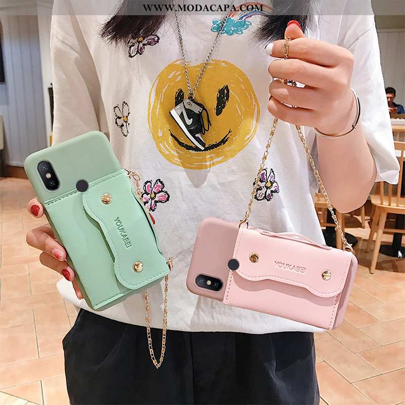 Capa Xiaomi Mi A2 Silicone Carteira Capas Protetoras Telinha Antiqueda Cases Barato