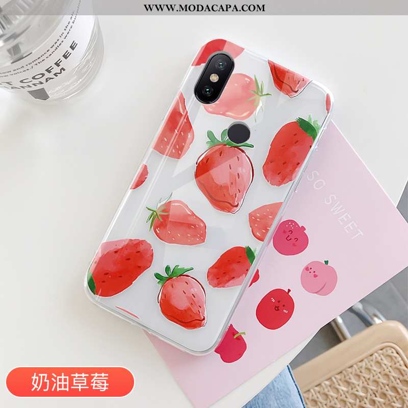 Capa Xiaomi Mi A2 Clara Verão Telemóvel Protetoras Capas Tendencia Vermelho Comprar