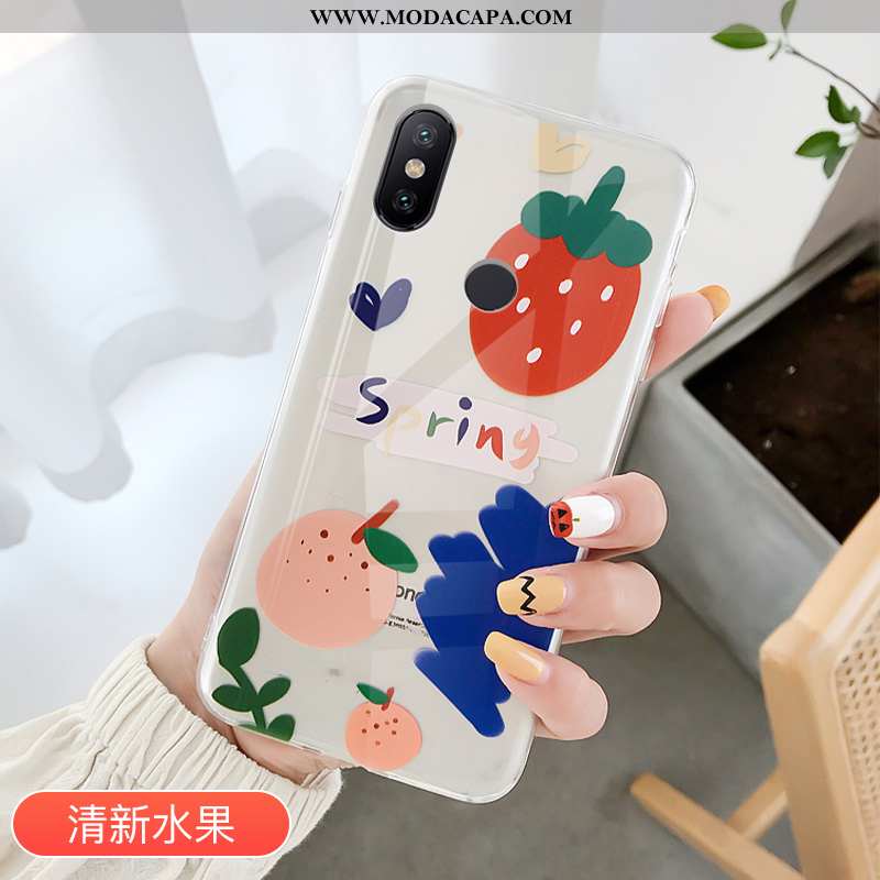 Capa Xiaomi Mi A2 Clara Verão Telemóvel Protetoras Capas Tendencia Vermelho Comprar