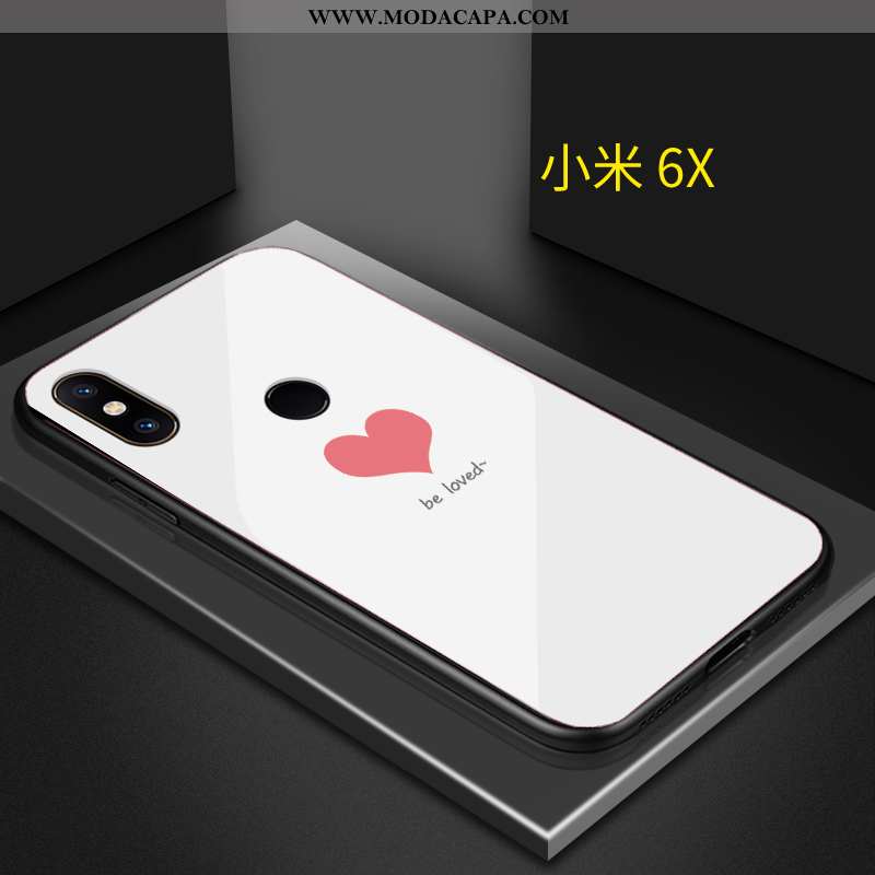 Capas Xiaomi Mi A2 Tendencia Telinha Personalizada Criativas Branco Vermelho Promoção