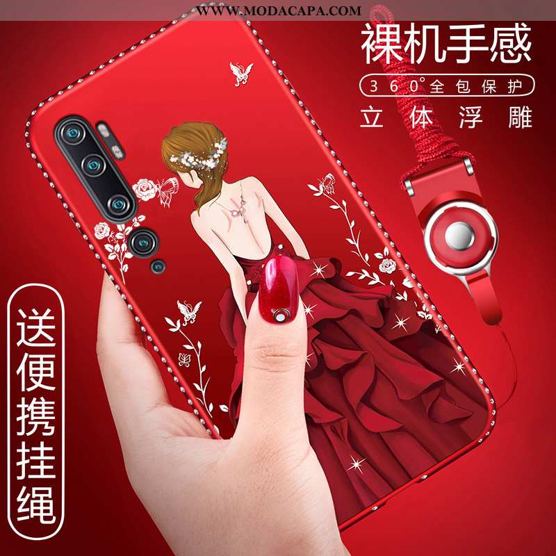 Capas Xiaomi Mi A3 Fosco Soft Vermelho Completa Cases Antiqueda Baratas