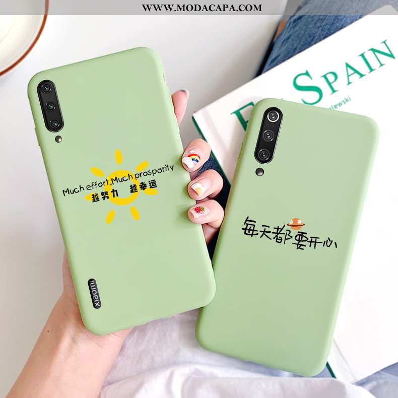 Capa Xiaomi Mi A3 Cases Verde Casal Pequena Antiqueda Novas Simples Promoção