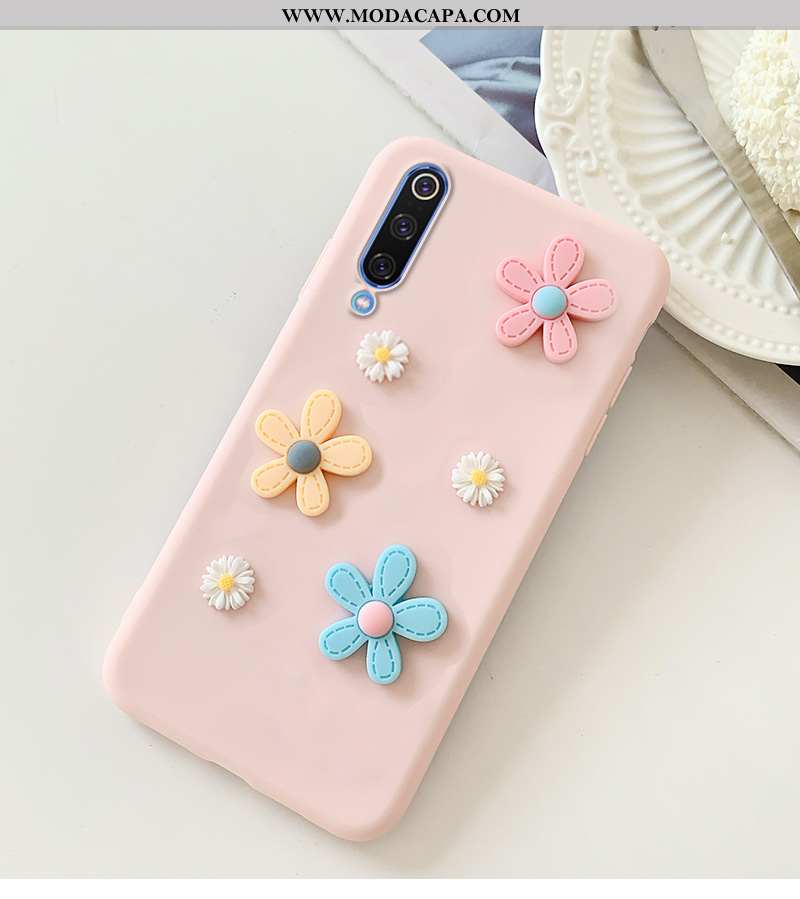 Capa Xiaomi Mi A3 Silicone Capas Cases Floridas Telinha Telemóvel Antiqueda Comprar