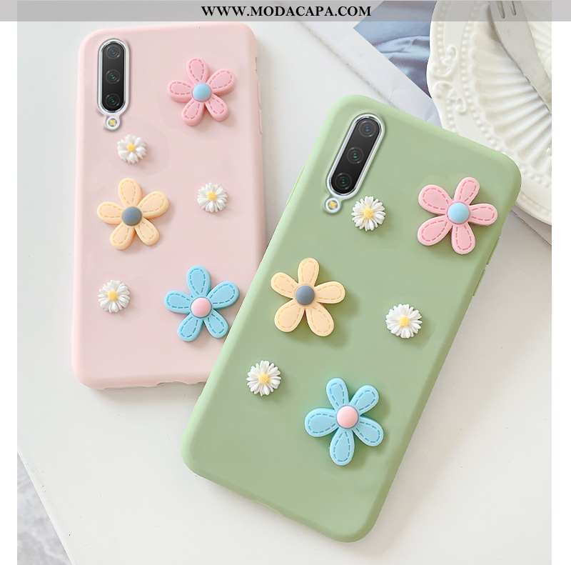 Capa Xiaomi Mi A3 Silicone Capas Cases Floridas Telinha Telemóvel Antiqueda Comprar