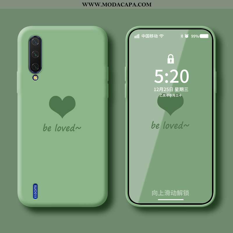 Capa Xiaomi Mi A3 Protetoras Soft Costume Nova Verde Capas Casal Barato