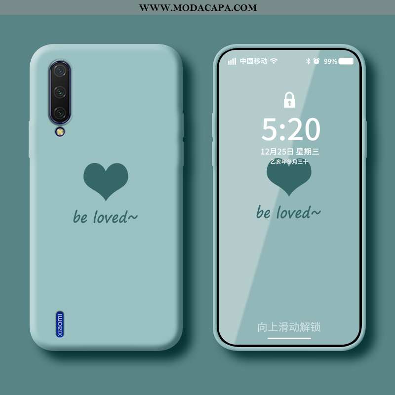 Capa Xiaomi Mi A3 Protetoras Soft Costume Nova Verde Capas Casal Barato