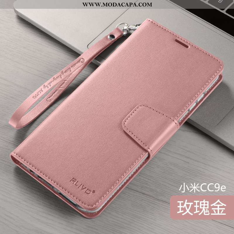 Capa Xiaomi Mi A3 Couro Cases Protetoras Rosa Capas Pequena Telemóvel Venda