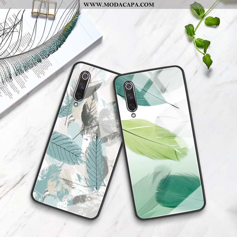 Capas Xiaomi Mi A3 Tendencia Minimalista Antiqueda Telemóvel Verde Novas Promoção