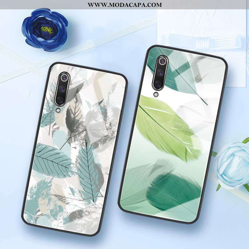 Capas Xiaomi Mi A3 Tendencia Minimalista Antiqueda Telemóvel Verde Novas Promoção