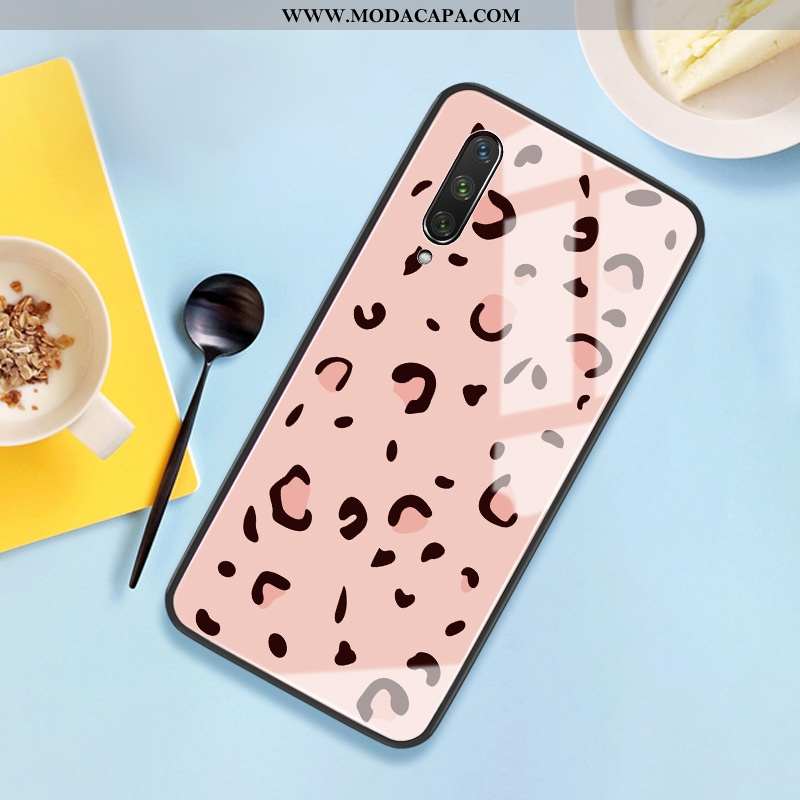 Capa Xiaomi Mi A3 Silicone Antiqueda Costume Vidro Vermelho Malha Rosa Venda