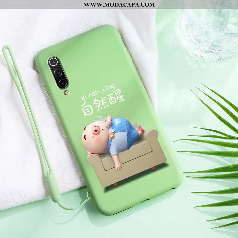 Capa Xiaomi Mi A3 Soft Verde Desenho Animado Criativas Telemóvel Completa Novas Promoção