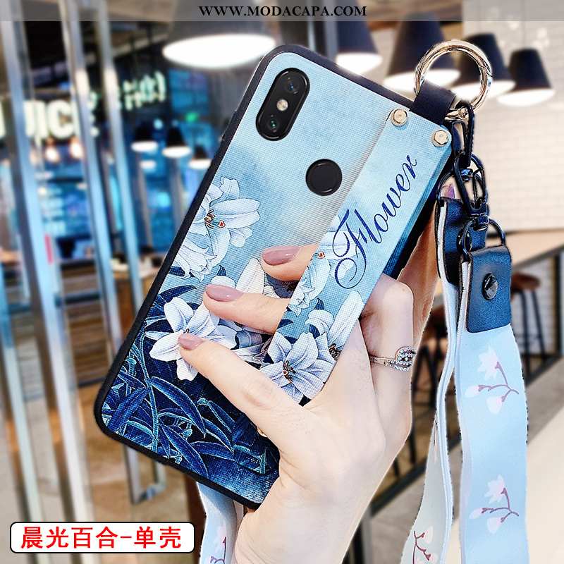 Capa Xiaomi Mi Max 3 Silicone Cases Capas Telemóvel Protetoras Nova Azul Promoção