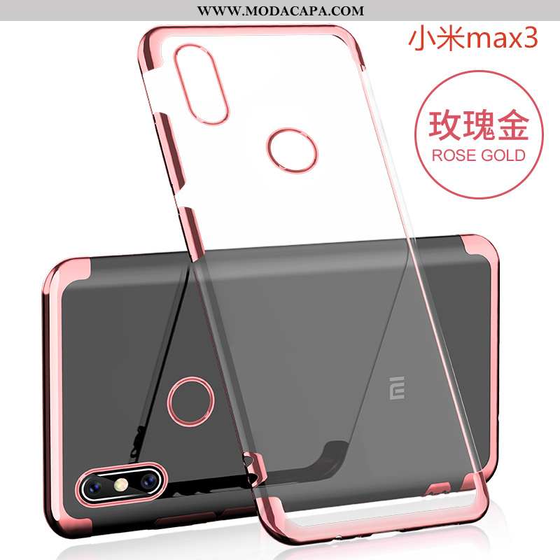 Capa Xiaomi Mi Max 3 Tendencia Capas Rosa Telinha Personalizada Telemóvel Super Baratos