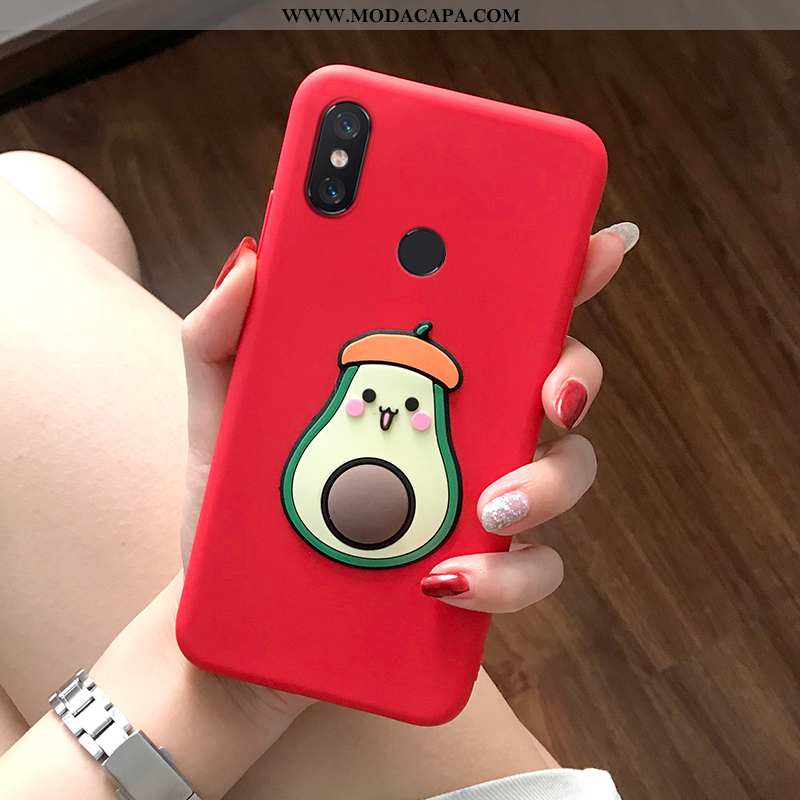 Capa Xiaomi Mi Max 3 Criativas Soft Capas Protetoras Telemóvel Tendencia Vermelho Comprar