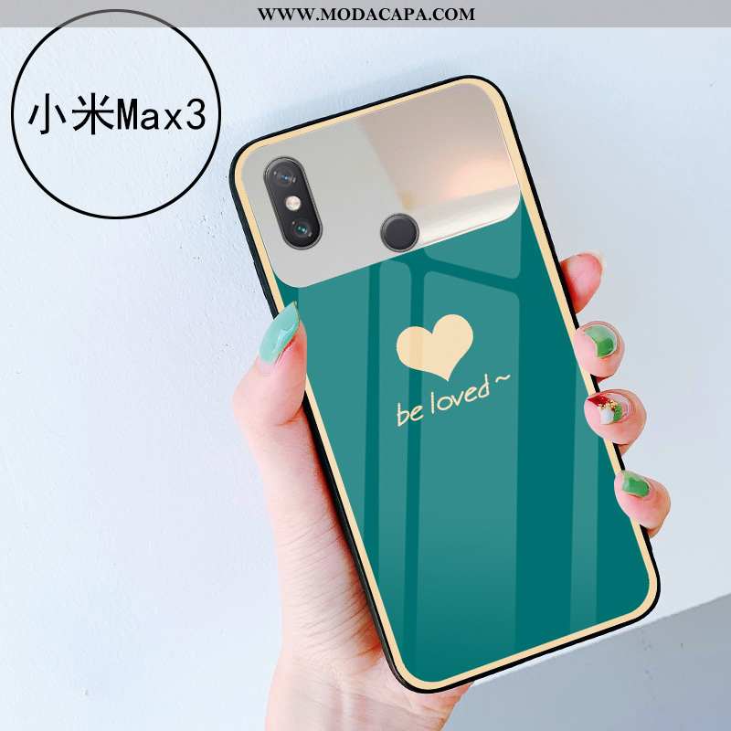 Capa Xiaomi Mi Max 3 Vidro Telinha Capas Coração Verde Telemóvel Vermelho Comprar