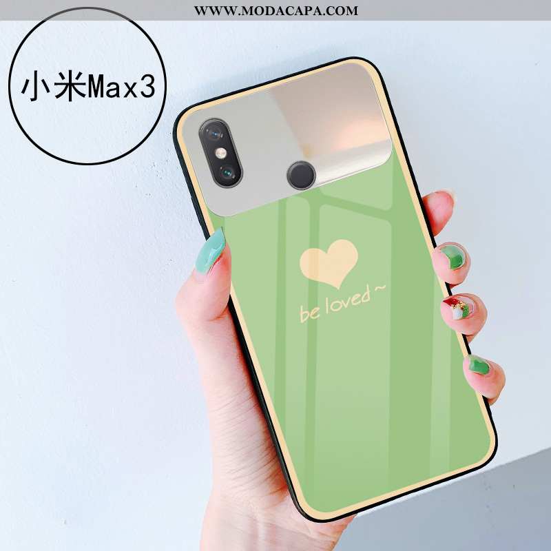 Capa Xiaomi Mi Max 3 Vidro Telinha Capas Coração Verde Telemóvel Vermelho Comprar