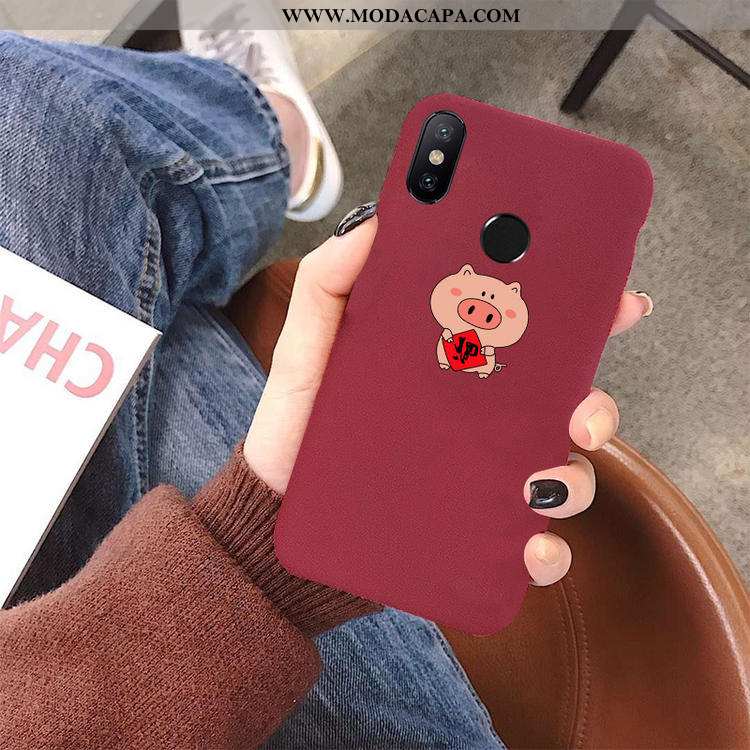 Capa Xiaomi Mi Max 3 Super Antiqueda Telemóvel Criativas Vermelho Tendencia Desenho Animado Barato