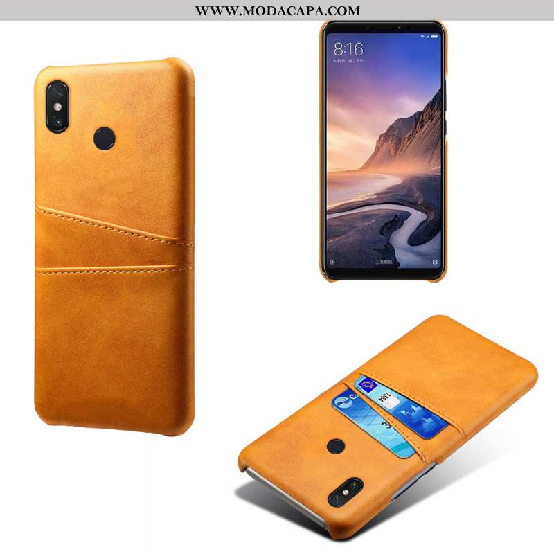 Capa Xiaomi Mi Max 3 Couro Verde Protetoras Negócio Cases Capas Antiqueda Online