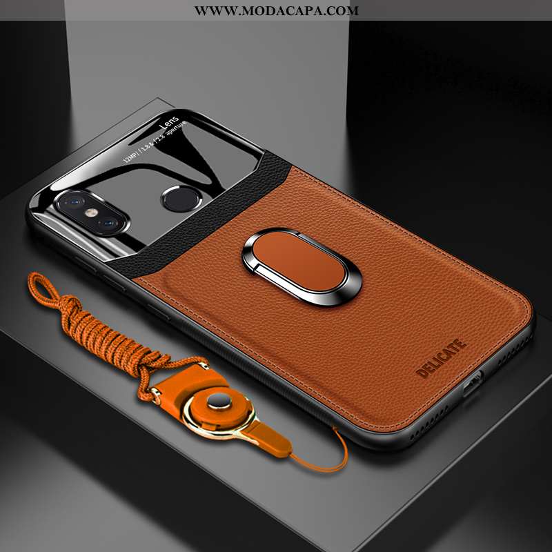 Capa Xiaomi Mi Max 3 Personalizada Couro Capas Tendencia Telemóvel Vermelho Soft Venda