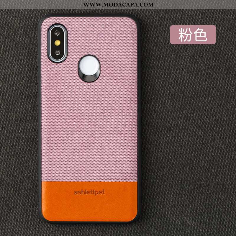 Capas Xiaomi Mi Max 3 Protetoras Vermelho Telinha Telemóvel Couro Cases Online