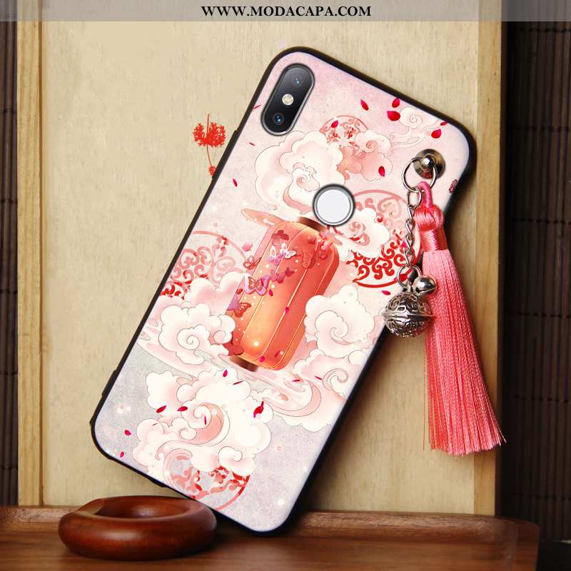 Capa Xiaomi Mi Max 3 Soft Antiqueda Personalizado Telemóvel Franja Malha Cases Baratos