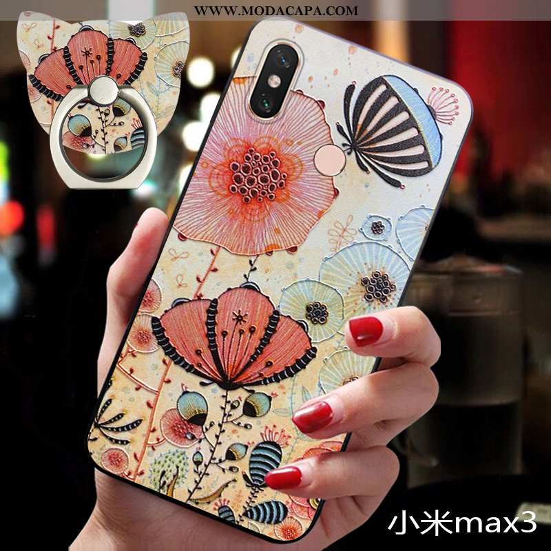 Capas Xiaomi Mi Max 3 Slim Silicone Personalizada Pequena Super Antiqueda Soft Barato