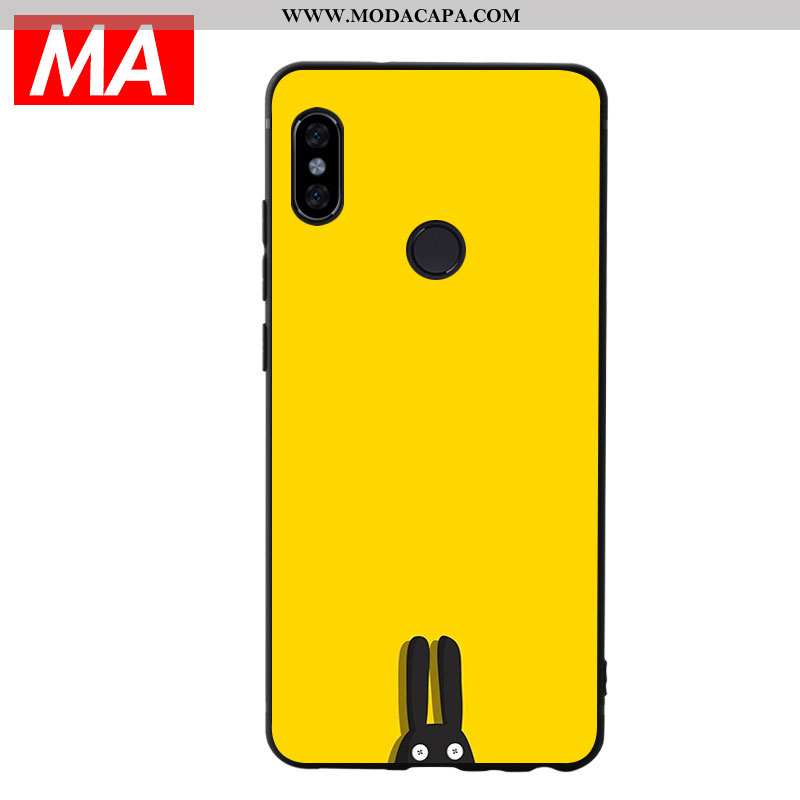 Capas Xiaomi Mi Max 3 Soft Simples Coelho Telemóvel Pretas Amarela Barato