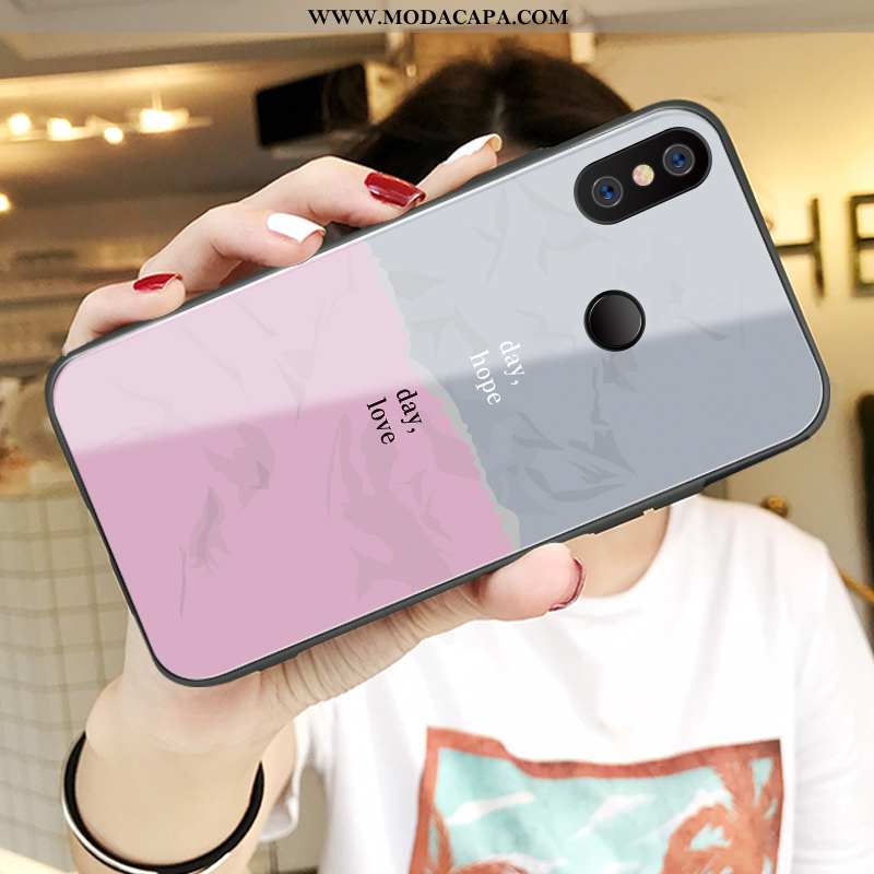 Capa Xiaomi Mi Max 3 Desenho Animado Personalizada Casal Cases Malha Telinha Capas Baratas