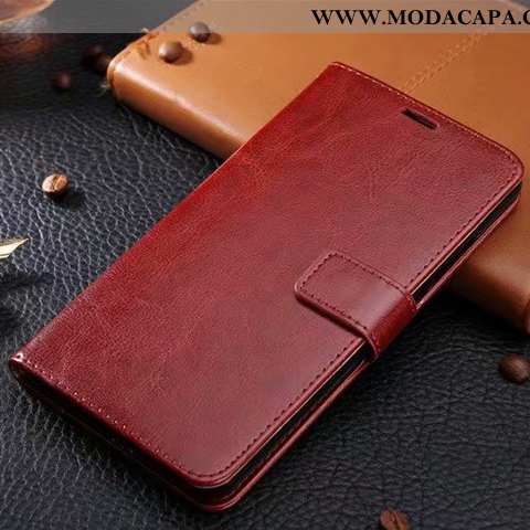 Capas Xiaomi Mi Max 3 Couro Cover Soft Cases Completa Cor De Vinho Carteira Barato