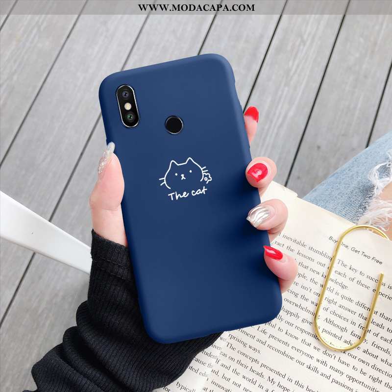 Capas Xiaomi Mi Max 3 Personalizada Telinha Casal Antiqueda Vermelho Malha Claro Barato