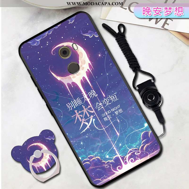 Capas Xiaomi Mi Mix 2 Cordao Desenho Animado Simples Soft Azul Casaco Malha Online