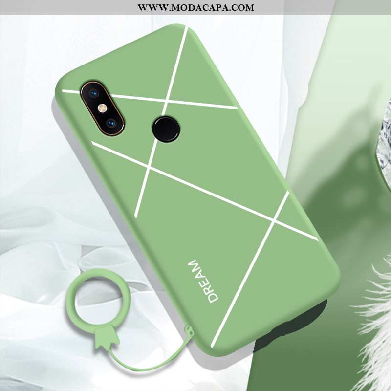Capas Xiaomi Mi Mix 2s Soft Tendencia Protetoras Minimalista Verde Silicone Telinha Barato