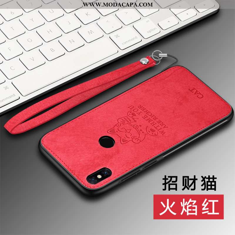 Capa Xiaomi Mi Mix 2s Soft Vermelho Cases Capas Malha Protetoras Antiqueda Promoção