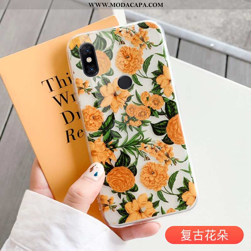 Capas Xiaomi Mi Mix 3 Criativas Antiqueda Branco Cases Telemóvel Simples Online